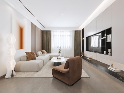 现代客餐厅3D模型下载